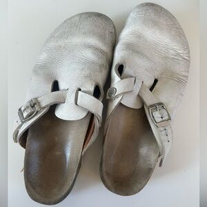 Worn Birkenstock Bostons